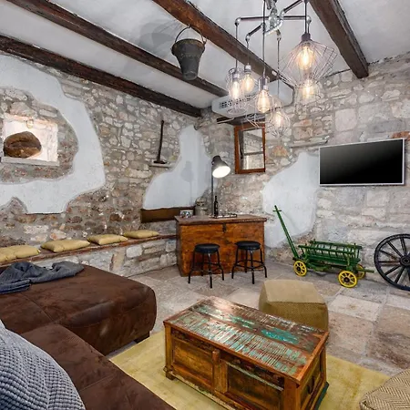 Rustic Stone House With Pool