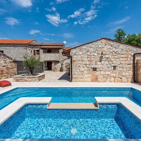 Rustic Stone House With Pool