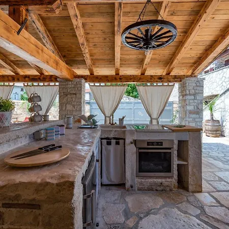 Rustic Stone House With Pool