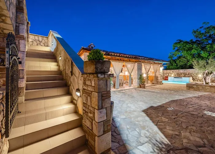 Rustic Stone House With Pool