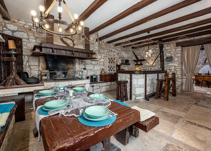 Rustic Stone House With Pool Holiday home *